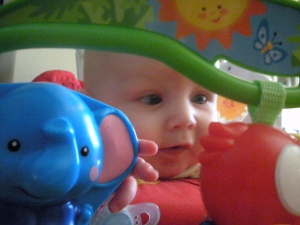 Canon in his jumperoo